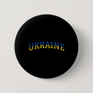 Ukraine Patriotic Blue Yellow Pride Support Button