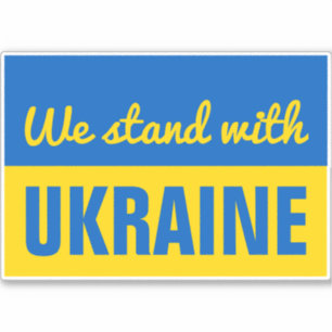 Ukraine Patriotic Support Peace Ukranian Flag Car Sticker