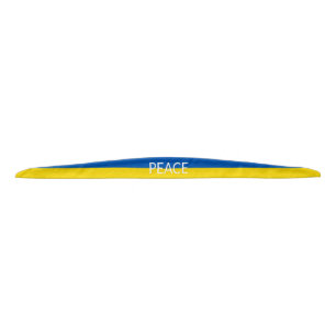Ukraine peace blue yellow custom text flag tie headband
