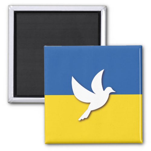 Ukraine Peace Dove Flag Magnet