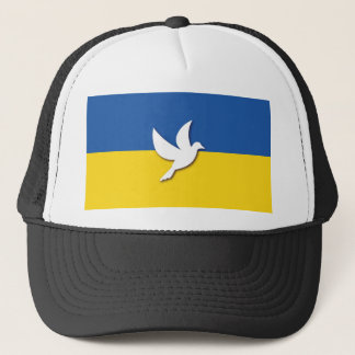 Ukraine Peace Dove Flag Trucker Hat