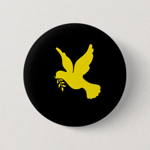 Ukraine Peace Dove Pray For Ukraine Flag Free Ukra Button