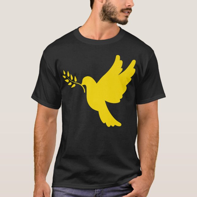 Ukraine Peace Dove Premium  T-Shirt (Front)