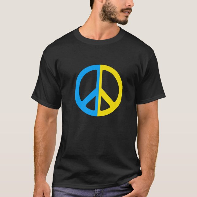 Ukraine Peace I Stand With Ukraine T-Shirt (Front)