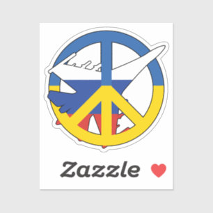 Ukraine Peace No War Anti War Ukrainian Sticker