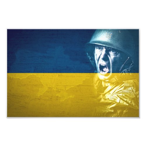 Ukraine Peace Soldier at War Photo Print