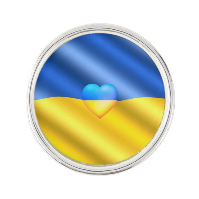 Ukraine - Peace - Ukrainian Flag - Freedom  Lapel Pin (Front)