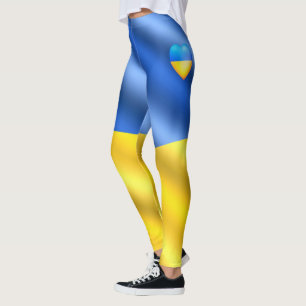 Ukraine - Peace - Ukrainian Flag - Freedom Leggings