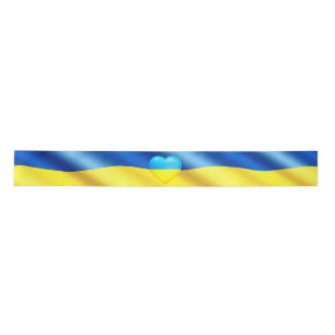 Ukraine - Peace - Ukrainian Flag - Freedom Satin Ribbon