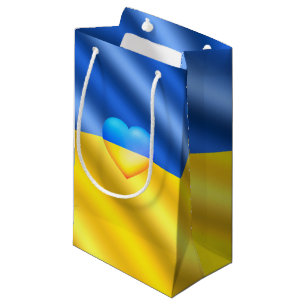 Ukraine - Peace - Ukrainian Flag - Freedom Small Gift Bag