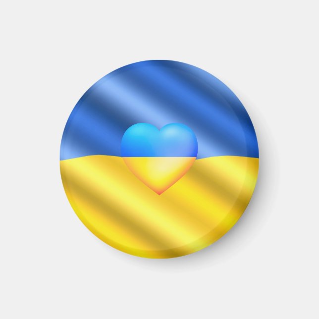 Ukraine - Peace Ukrainian Flag  Freedom Solidarity Magnet (Front)
