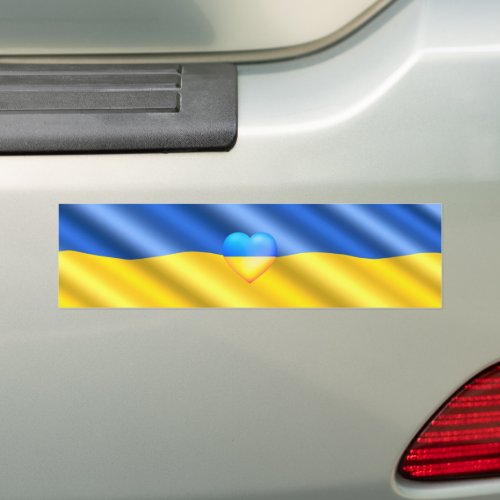 Ukraine _ Peace _ Ukrainian Flag _ Freedom Support Bumper Sticker