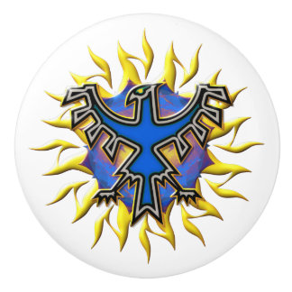 Ukraine Phoenix Star Ceramic Knob