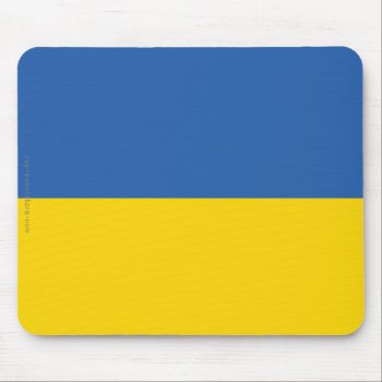 Ukraine Plain Flag Mouse Pad by representshop at Zazzle