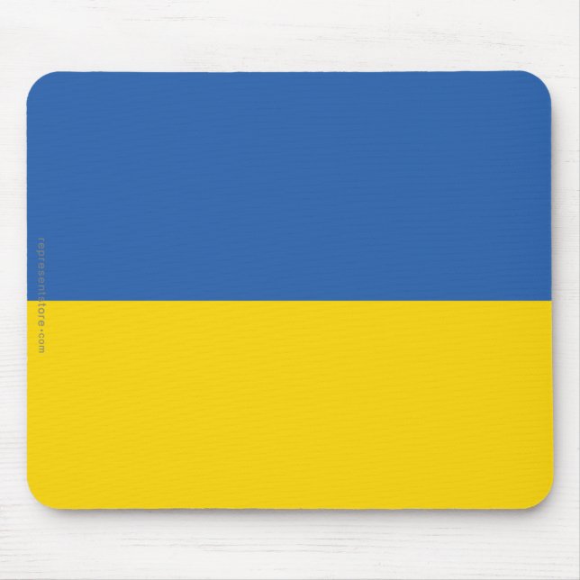 Ukraine Plain Flag Mouse Pad (Front)