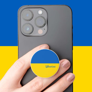 Ukraine popgrip, patriotic Ukrainian Flag fashion PopSocket