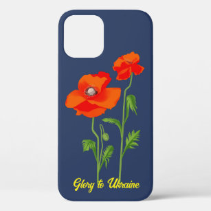 Ukraine "poppy flower" peace colorful iPhone 12 case