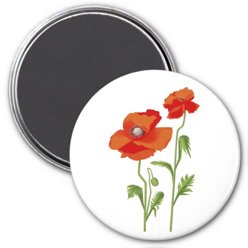 Ukraine poppy flower peace colorful  magnet