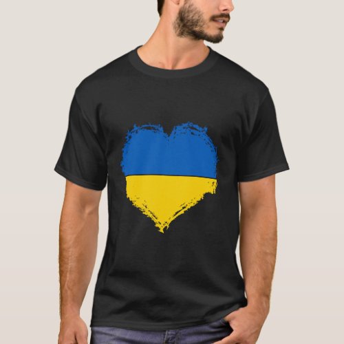 Ukraine Pride Feel Ukrainian Flag Colors Peace T_Shirt