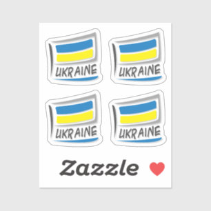 Ukraine Pride X Flag Sticker