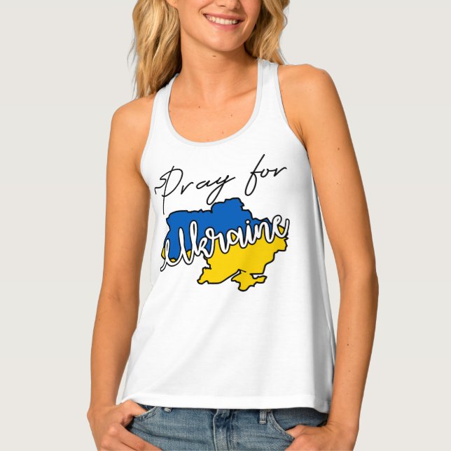 Ukraine - Racerback Tank Top (Front)