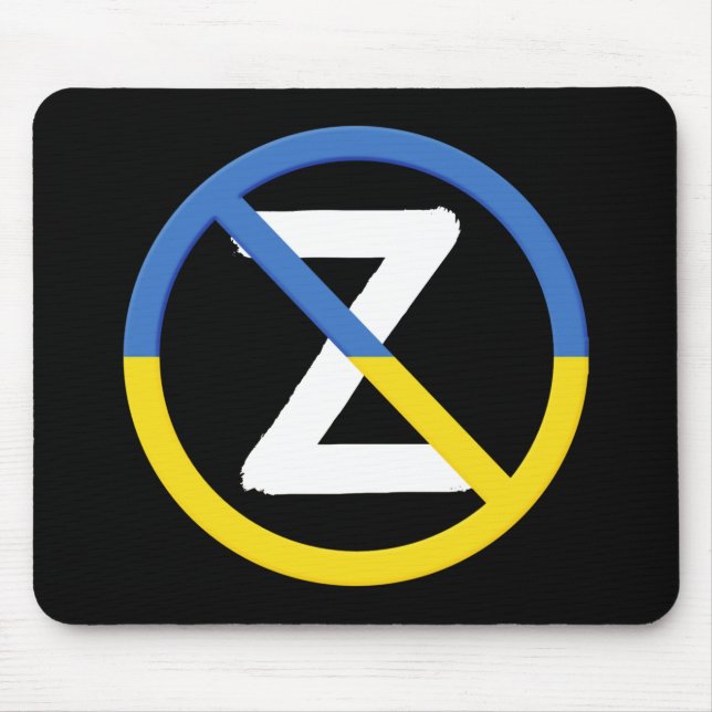 Ukraine Resistance Symbol I Stand With Ukraine Mouse Pad (Front)