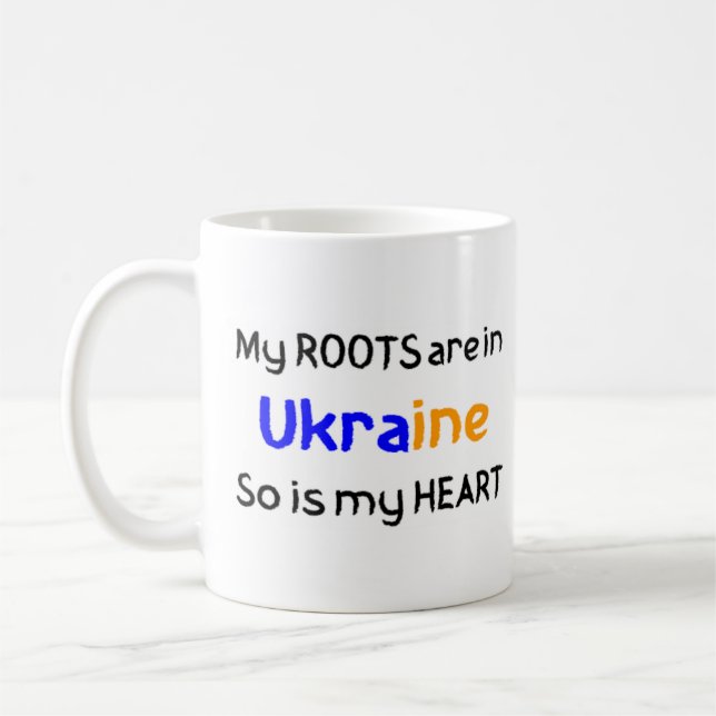 ukraine roots coffee mug (Left)