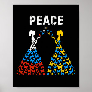 Ukraine Russia Peace Stop War Poster