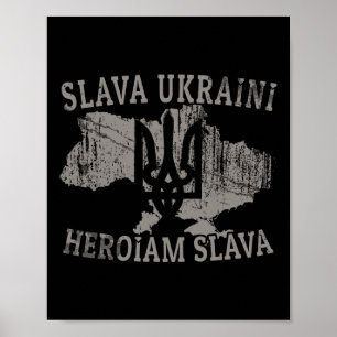 Ukraine Shirt Ukrainian Zelensky Tryzub Military Poster