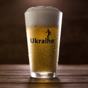 Ukraine soccer glass