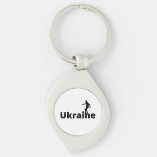 Ukraine soccer  keychain