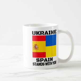 Ukraine Spain Stands With You Spanish Support 1 Coffee Mug