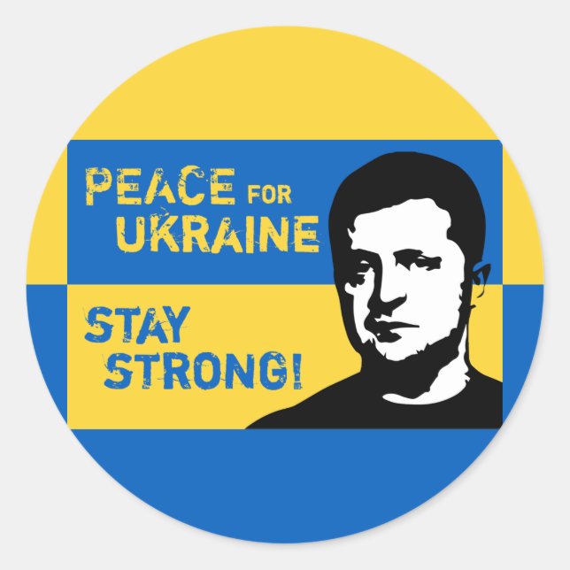 Ukraine - Stop the senseless war! Classic Round Sticker (Front)