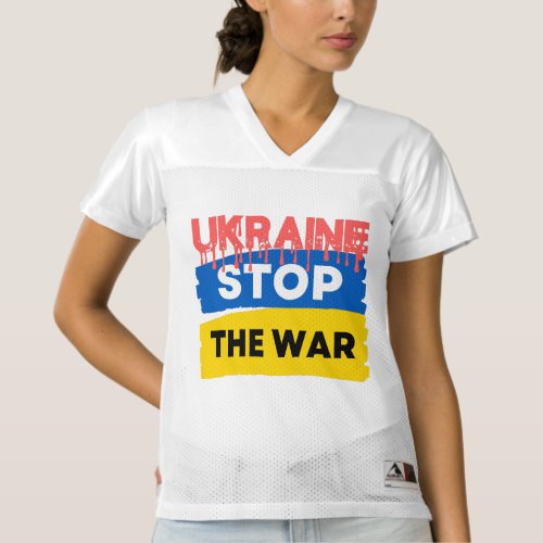 Ukraine Stop The WarUkrainian Football Jersey