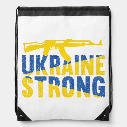 Ukraine Strong Support for Ukraine Drawstring Bag