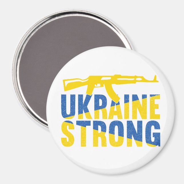 Ukraine Strong Support for Ukraine Magnet (Front/Back)