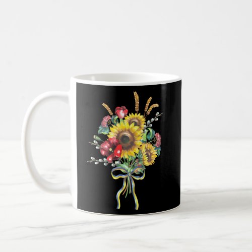 Ukraine Sunflower And Wildflowers Bundle Ukrainian Coffee Mug