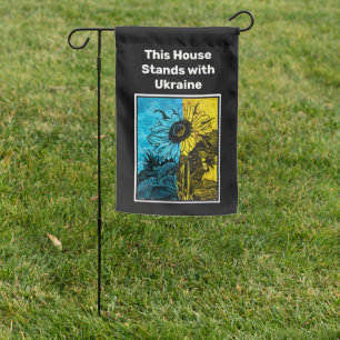 Ukraine Sunflower Garden Flag