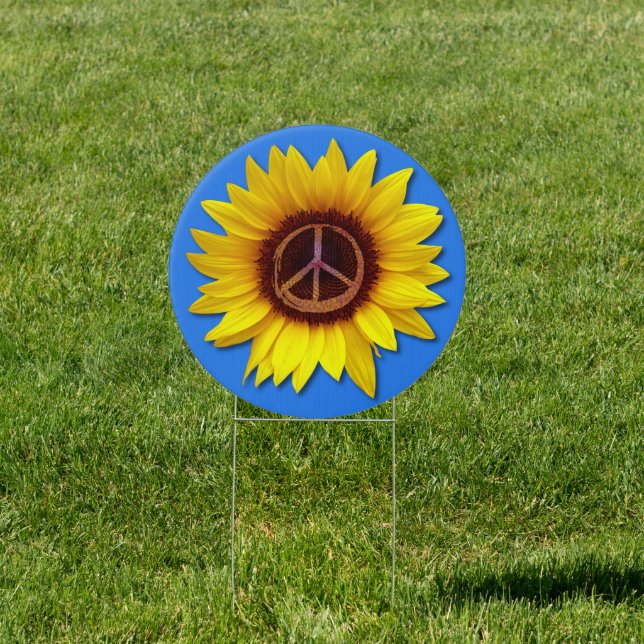 Ukraine Sunflower Inner Peace Symbol Sign Flower (Insitu)