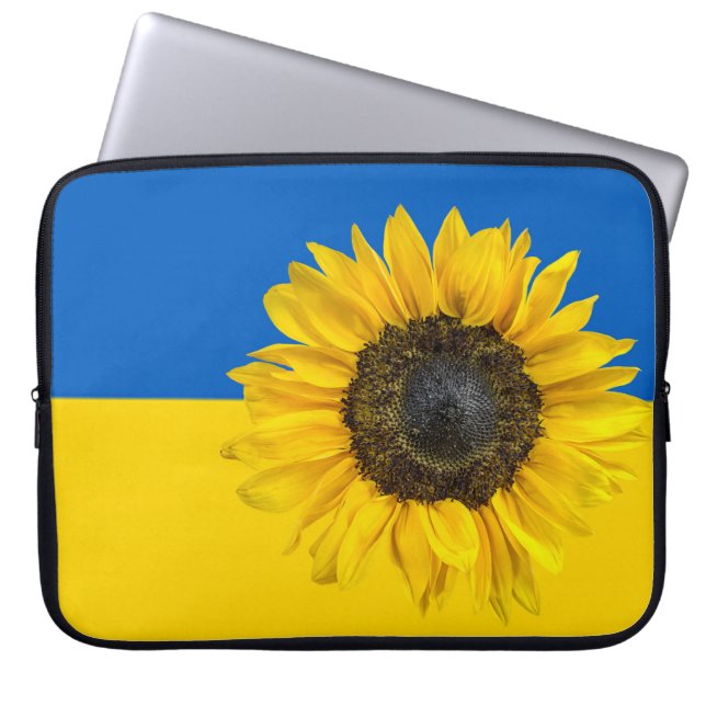 Ukraine Sunflower Laptop Sleeve (Front)