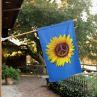 Ukraine Sunflower Peace Symbol Sign Anti-War      