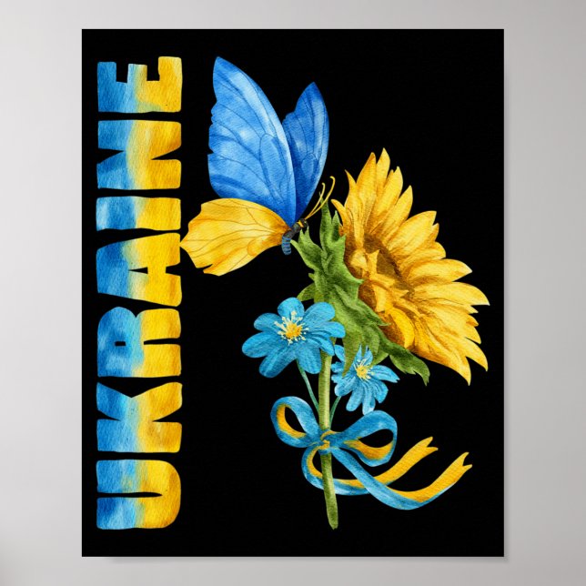 Ukraine Sunflower Poster (Front)