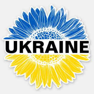 Ukraine Sunflower Support Solidarity Ukrainian  Sticker
