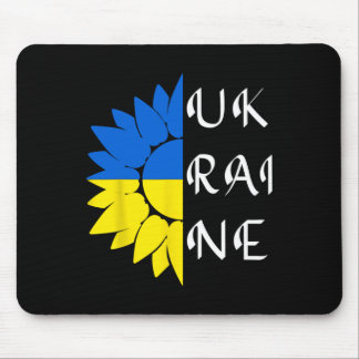 Ukraine Sunflower Ukrainian Flag I Stand With Ukra Mouse Pad