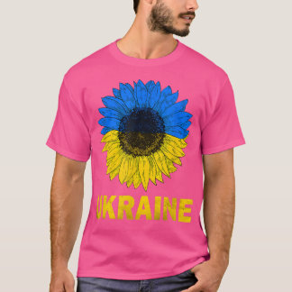 Ukraine Sunflower Ukrainian Flag Peace Ukraine Fla T-Shirt