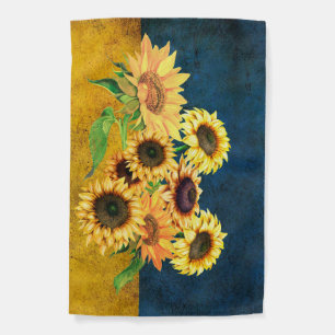 Ukraine Sunflowers for Peace Garden Flag