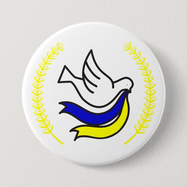 Ukraine Support Button (Front)