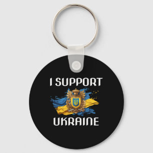 Ukraine Support Flag And Symbol Ukrainian People I Keychain