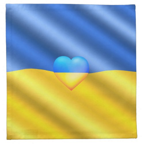 Ukraine _ Support _ Freedom Peace _ Ukrainian Flag Cloth Napkin