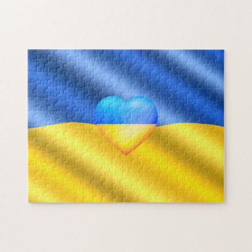 Ukraine _ Support _ Freedom Peace _ Ukrainian Flag Jigsaw Puzzle